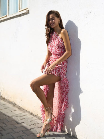 Isara™ - Wild Rose Ruffle Dress
