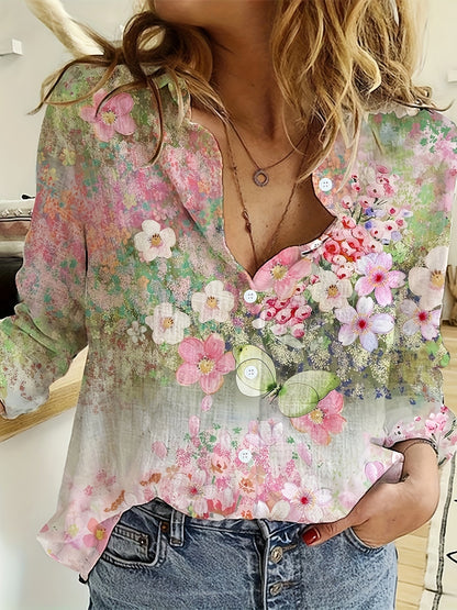 Mireya™ - Whimsical Bloom Shirt