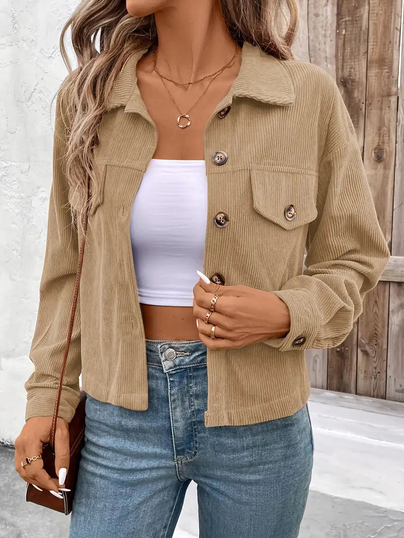 Cleo™ - Chic Cord Jacket