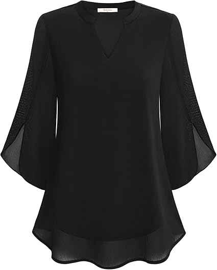 Sylva™ - Graceful V-Neck Top
