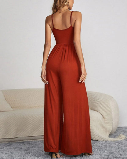 Patricia™ - Buttoned Minimal Jumpsuit