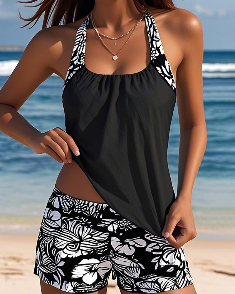 Slimming Swimsuit Tank Top Boxer