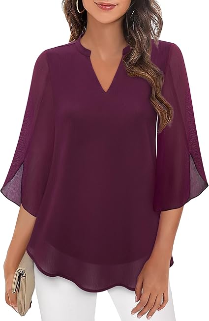 Sylva™ - Graceful V-Neck Top