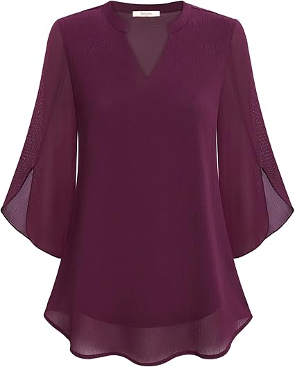 Sylva™ - Graceful V-Neck Top