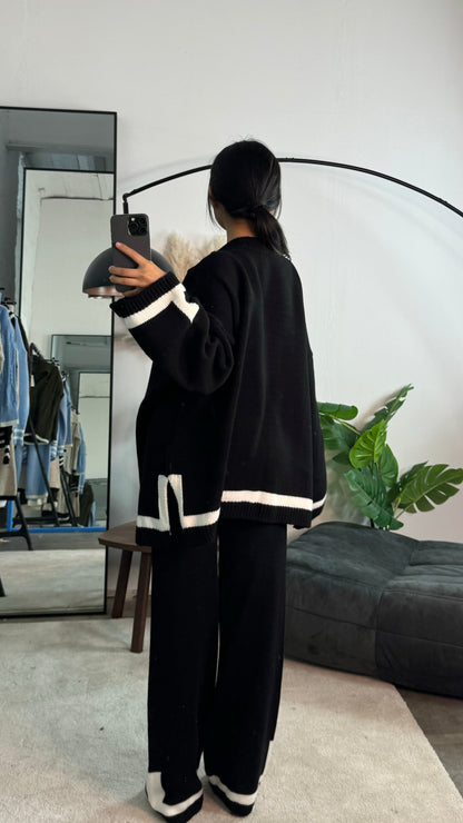 Elara™ - Cozy Contrast Trim Set