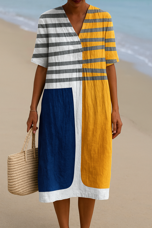 Nadège | Color Block Dress