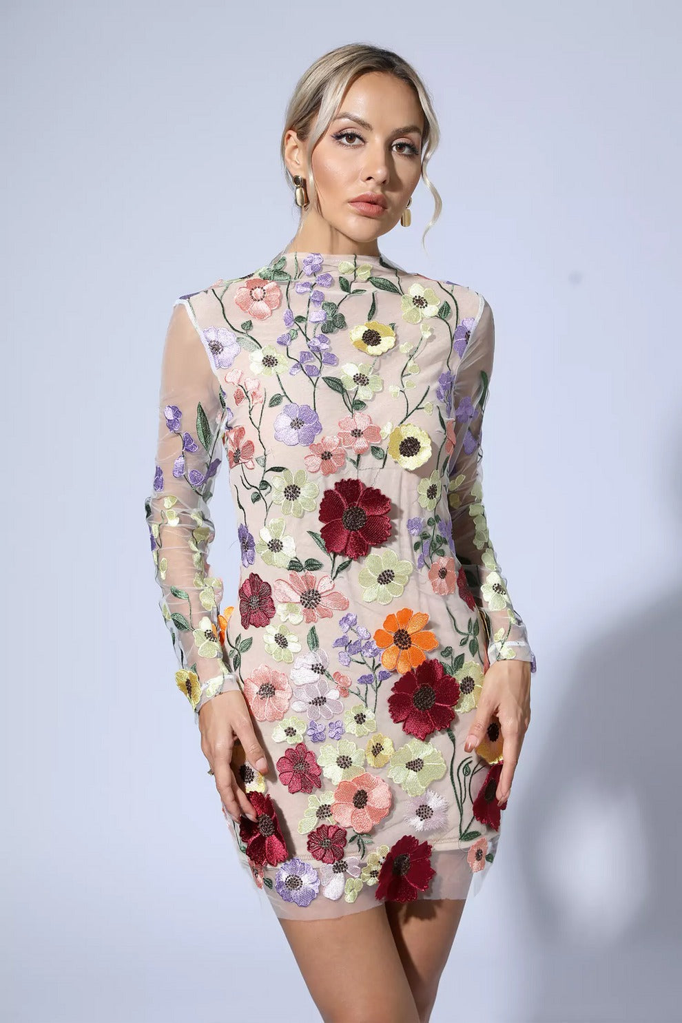 Kimberly™ - Mesh Floral Dress
