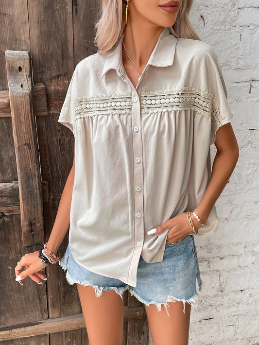 Faye™ - Relaxed Buttoned Blouse