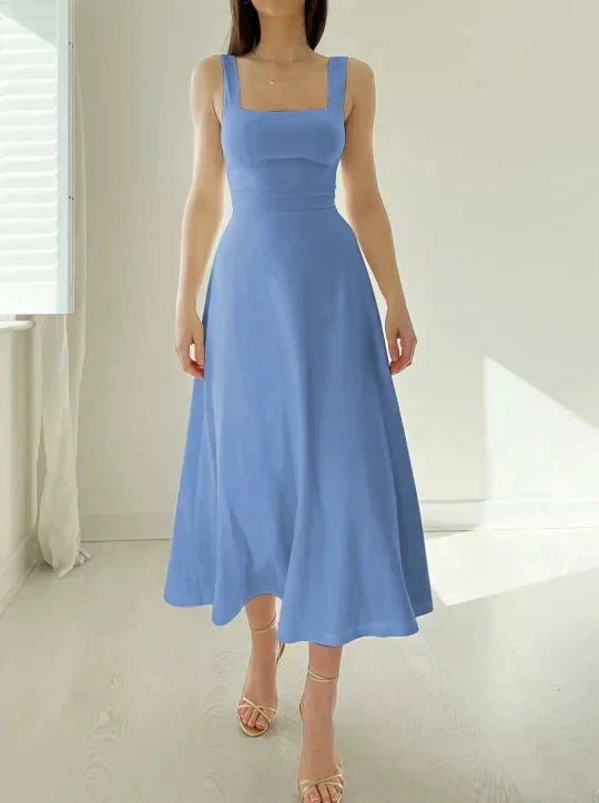 Celianne™ - Elegant Square Neck Dress