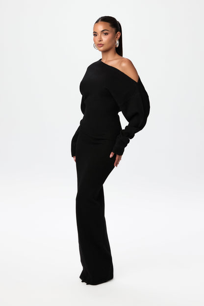 Isla Off-Shoulder Knit Dress