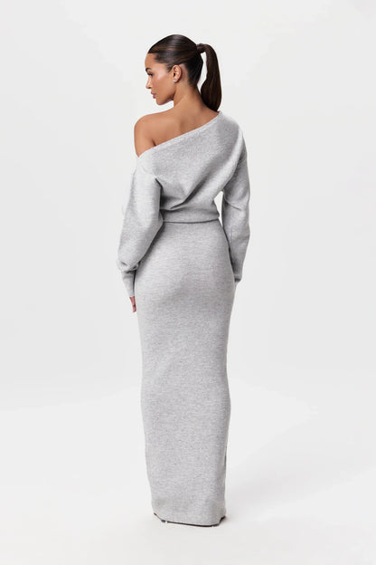 Isla Off-Shoulder Knit Dress