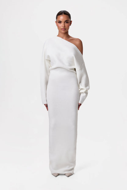 Isla Off-Shoulder Knit Dress