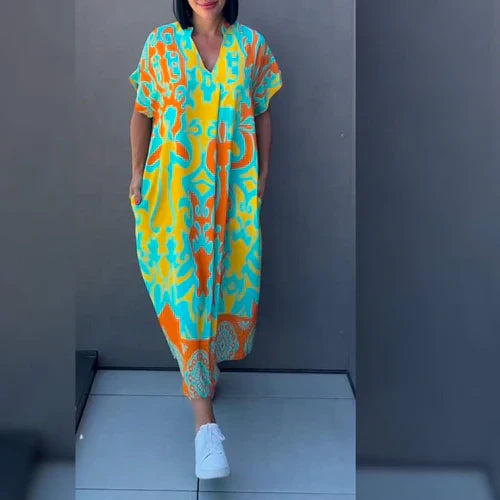 Cyla™ - Artistic Printed Dress