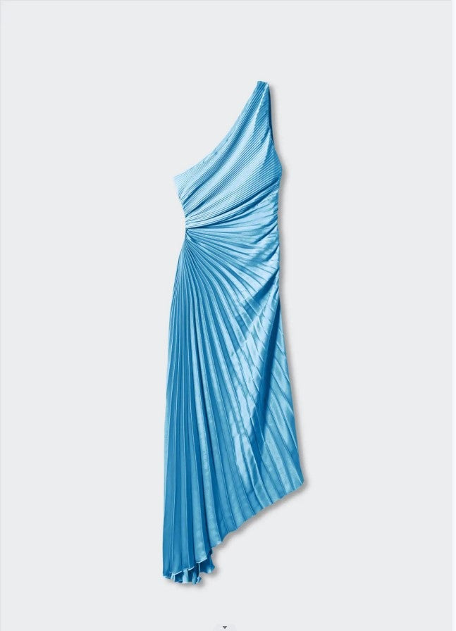 Zerina™ - Pleated Elegance Dress
