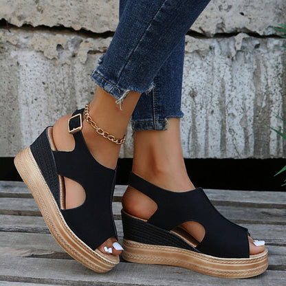 Kelsey™ - Boho Wedge Sandals