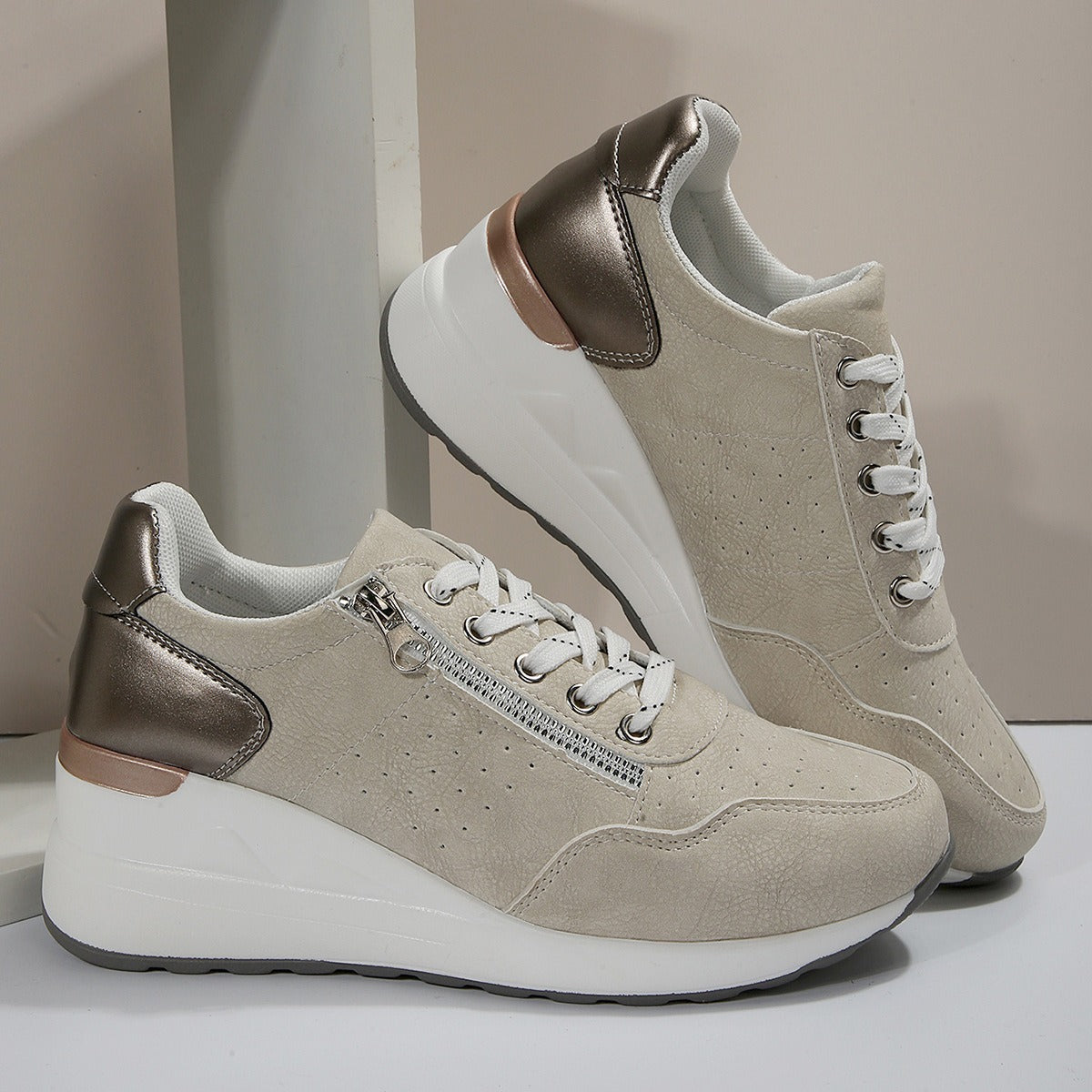 Jovana™ - Stylish Wedge Sneakers