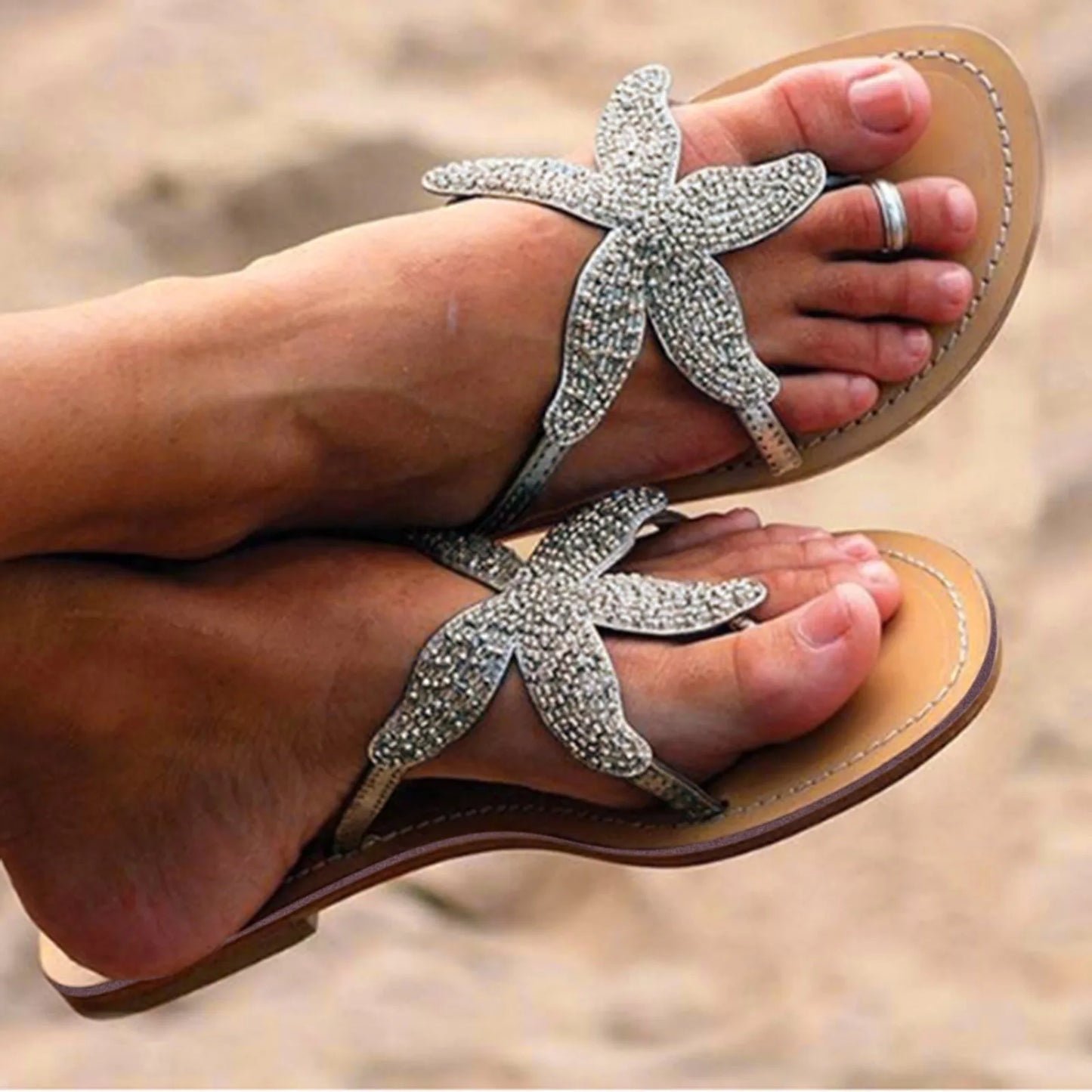 Relaiza™ - Starfish Charm Sandals