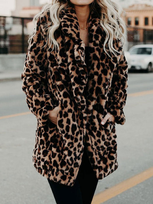 Jennie™ - Leopard Furry Jacket