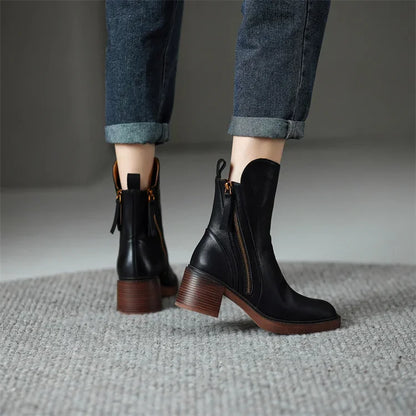 SERENE™ - Block Heel Ankle Boots