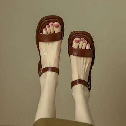 June Comfort Leather Sandals