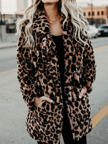 Jennie™ - Leopard Furry Jacket