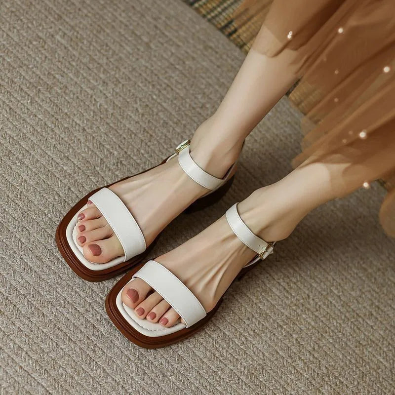 June Comfort Leather Sandals