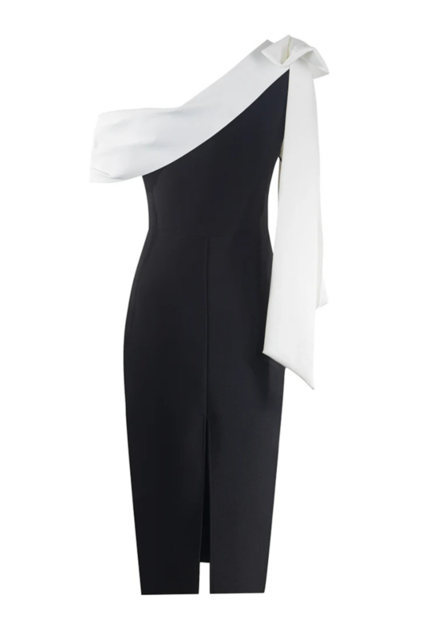 Novera™ - White Draped Detail Dress