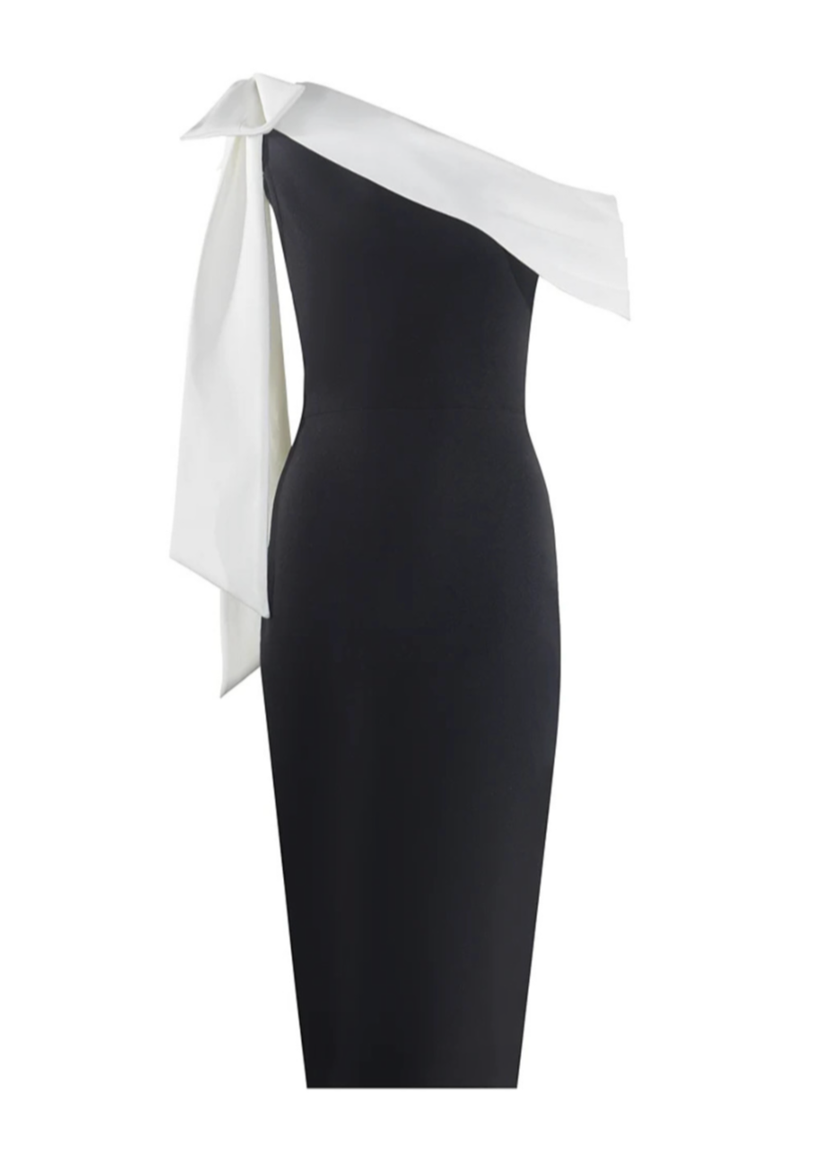 Novera™ - White Draped Detail Dress