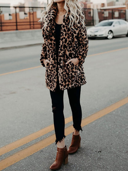 Jennie™ - Leopard Furry Jacket