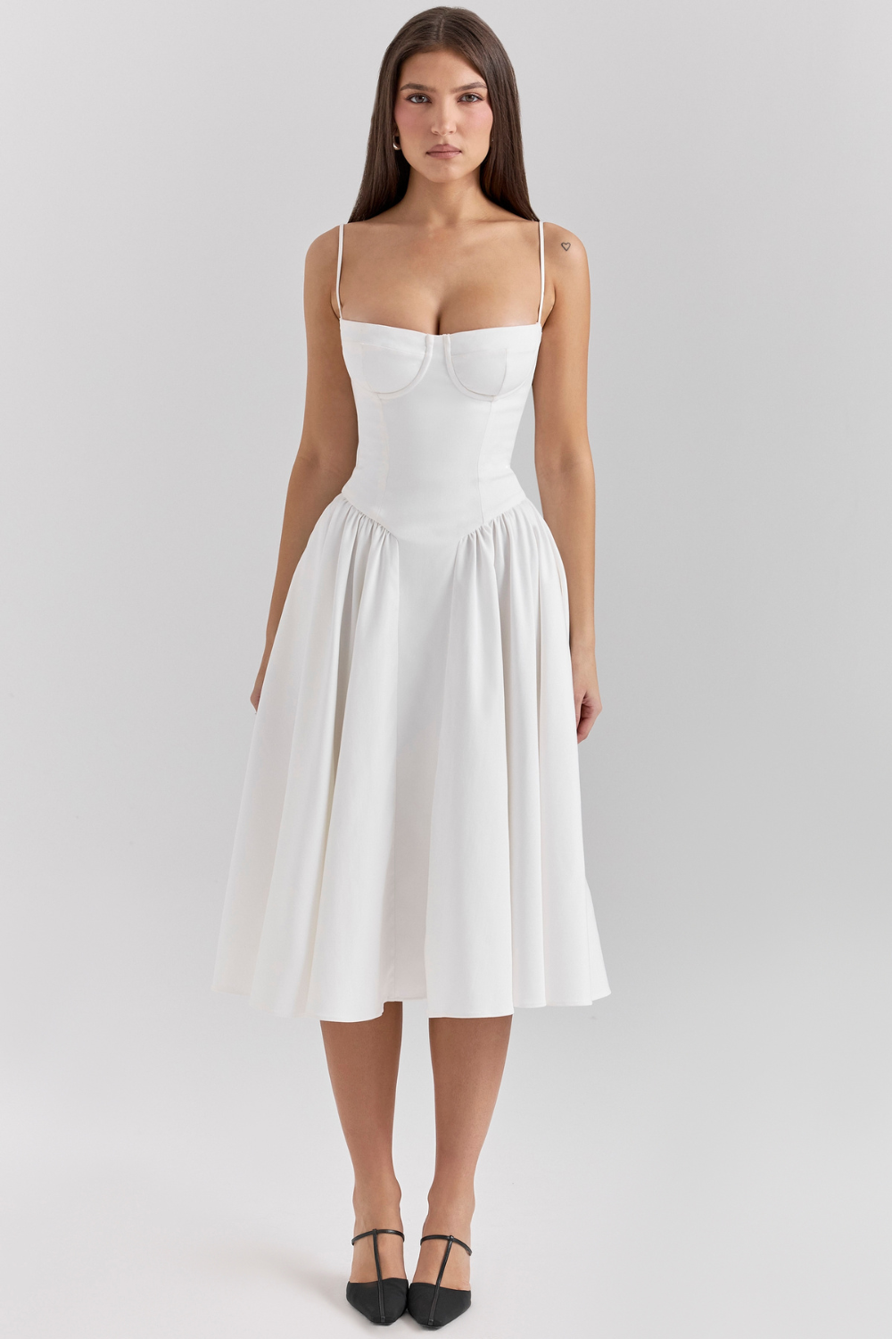 Alina Cinched Midi Dress