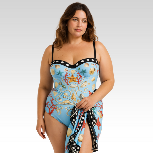 Alenya | Your figure-shaping push-up one-piece with matching beach robe