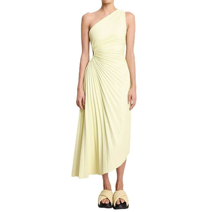 Zerina™ - Pleated Elegance Dress