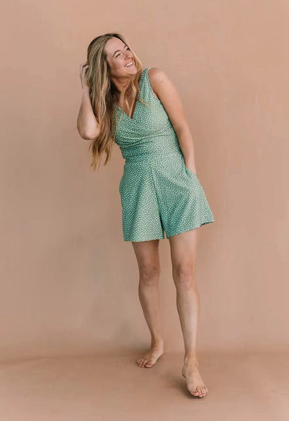 Jolanda | Swimsuit with ruffles & gentle figure shaping