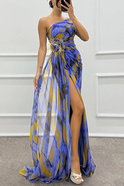Elaris™ - Vibrant Slit Dress