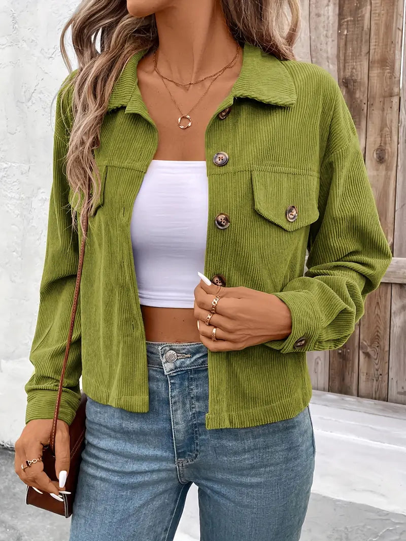 Cleo™ - Chic Cord Jacket
