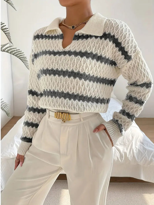 Tessira™ - Vintage Collar Sweater