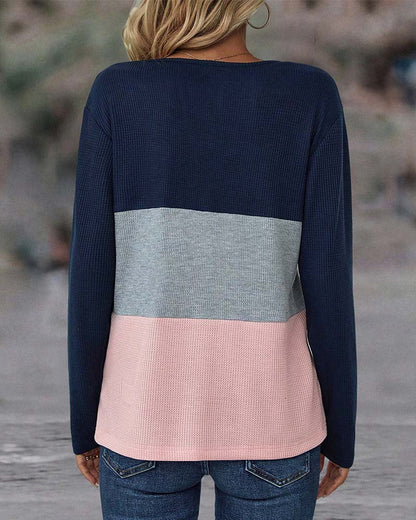 Lyrenia™ - Cozy Colorblock Pullover