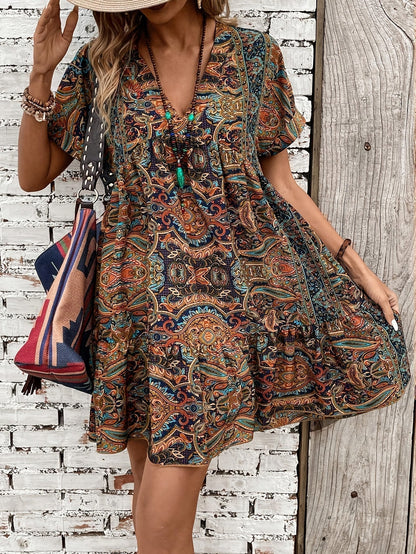 Zanara™ - Tribal Flare Dress