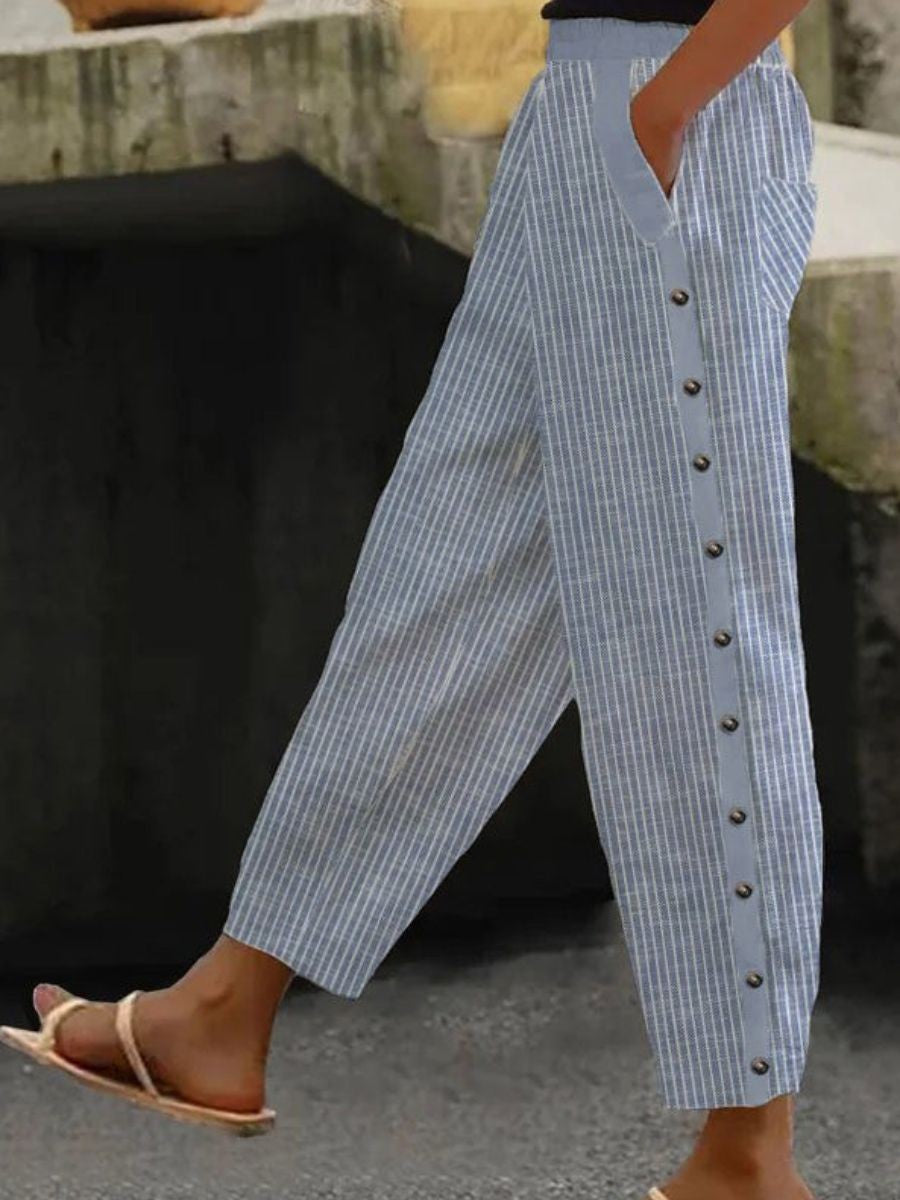 Linaya™ - Striped Button Pants