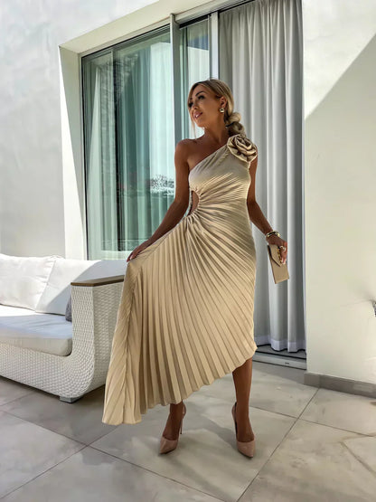 Marivelle™ - Pleated Glamour Dress