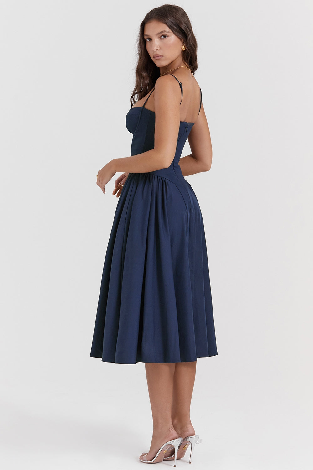 Alina Cinched Midi Dress