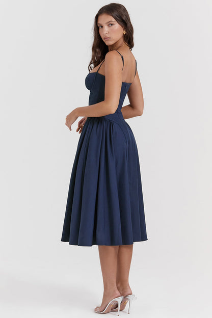 Alina Cinched Midi Dress