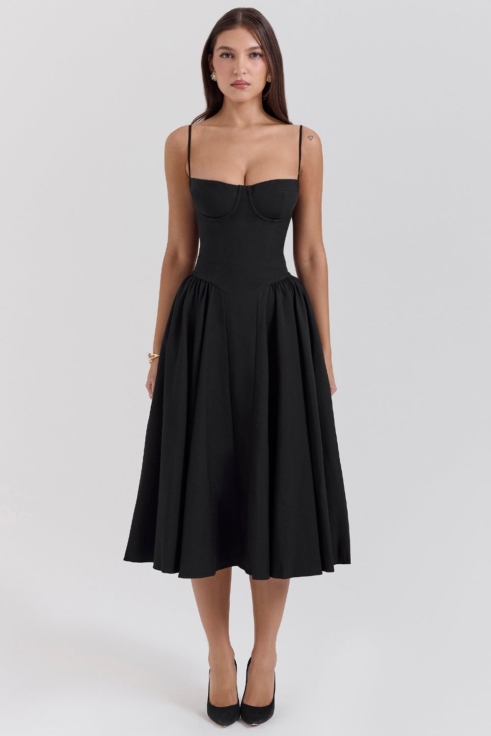 Alina Cinched Midi Dress