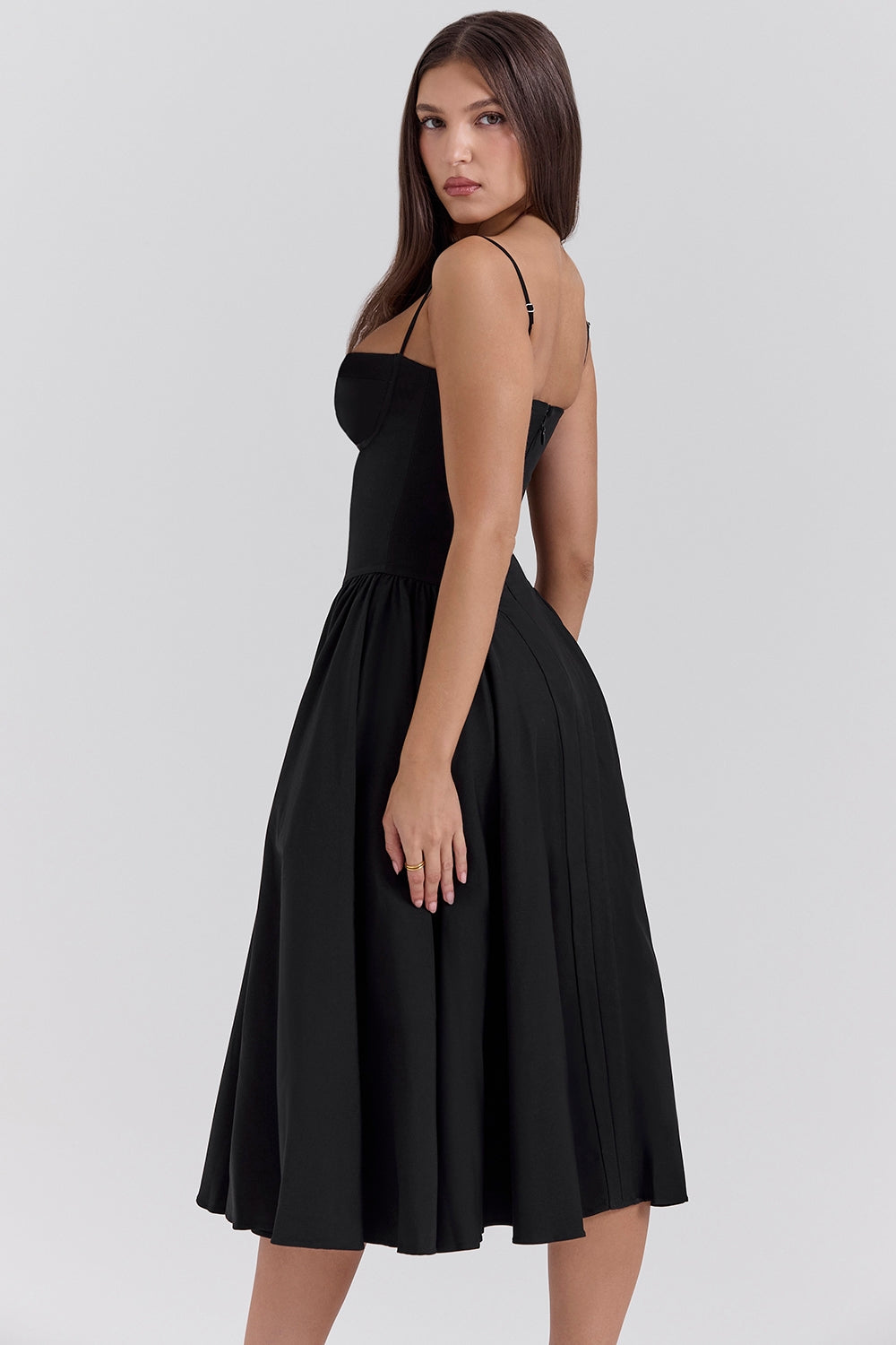 Alina Cinched Midi Dress