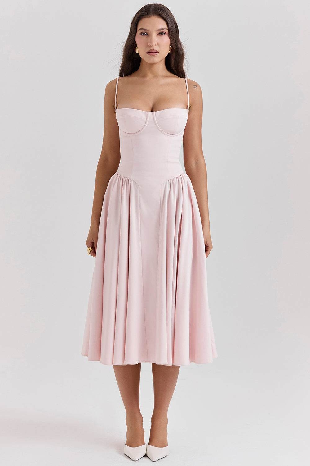 Alina Cinched Midi Dress