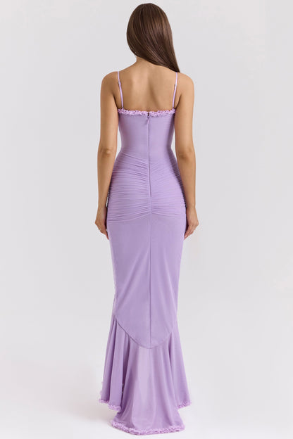 Elara Ruffle Flow Maxi