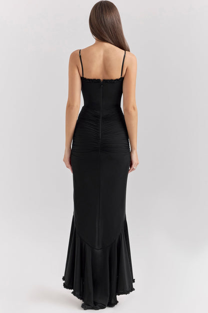Elara Ruffle Flow Maxi