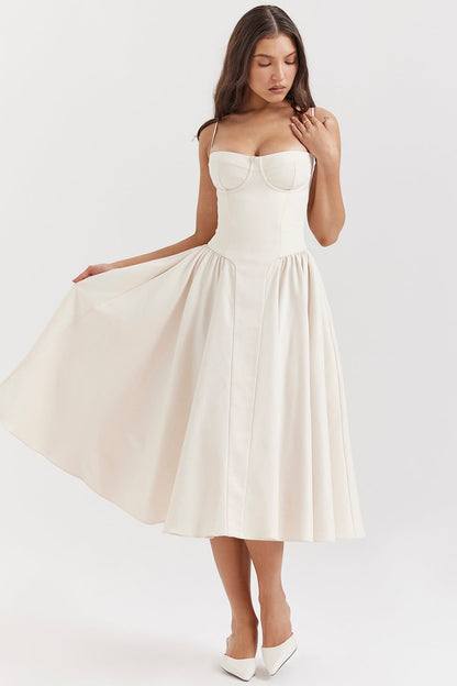 Alina Cinched Midi Dress