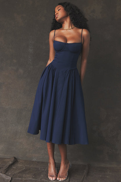 Alina Cinched Midi Dress