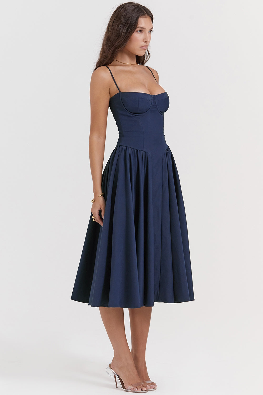 Alina Cinched Midi Dress
